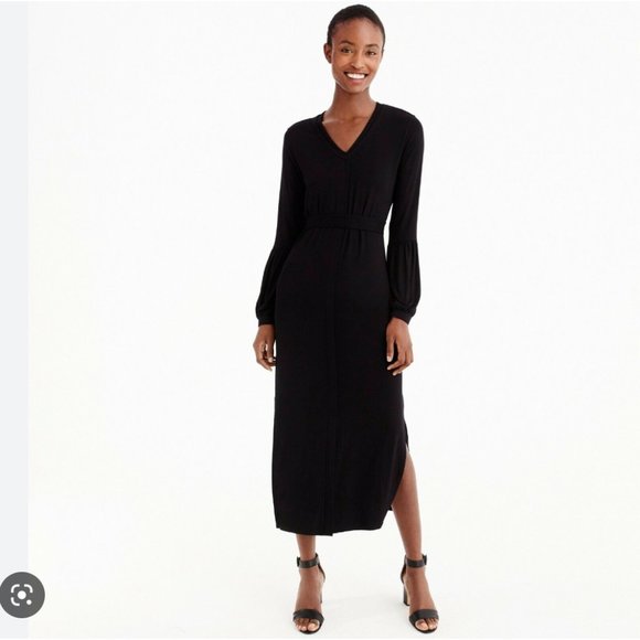 Universal Standard Dresses & Skirts - Universal Standard x J. Crew Balloon Sleeve Maxi Dress in black, size medium
